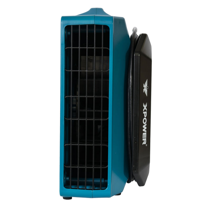 XPOWER XL-760AM 1/3 HP 1150 CFM Sealed Motor Low Profile Air Mover, Floor Fan, Carpet Dryer with Built-in GFCI Power Outlets and Hour Meter - XL-760AM  Mini Split Systems Direct