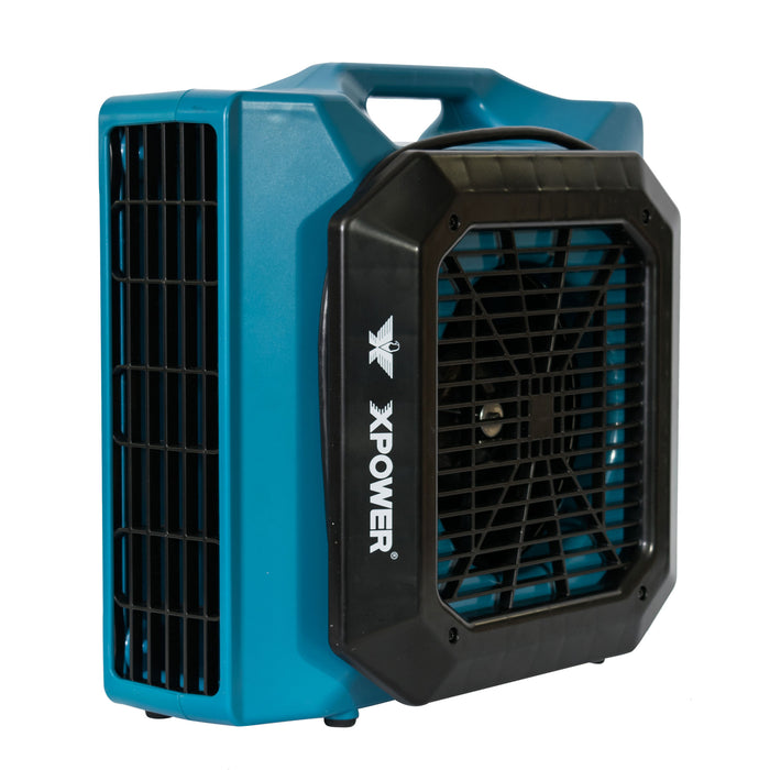 XPOWER XL-760AM 1/3 HP 1150 CFM Sealed Motor Low Profile Air Mover, Floor Fan, Carpet Dryer with Built-in GFCI Power Outlets and Hour Meter - XL-760AM  Mini Split Systems Direct
