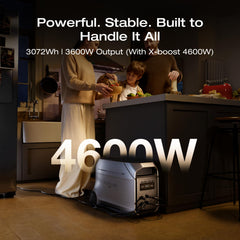 EF ECOFLOW DELTA 3 Ultra Plus Portable Power Station with Transfer Switch, 3072Wh LiFePO4 Battery, 3600W (7200W Surge) Output, Expandable to 11kWh, Reliable Home Battery Backup & Camping - B0FR8R9FC5-B0FQVG59LV-B0G25VVX12-B0FR8LB6P1-B0FR7QD89J  Mini Split Systems Direct