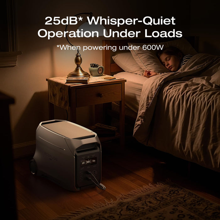 EF ECOFLOW DELTA 3 Ultra Plus Portable Power Station with Transfer Switch, 3072Wh LiFePO4 Battery, 3600W (7200W Surge) Output, Expandable to 11kWh, Reliable Home Battery Backup & Camping - B0FR8R9FC5-B0FQVG59LV-B0G25VVX12-B0FR8LB6P1-B0FR7QD89J  Mini Split Systems Direct