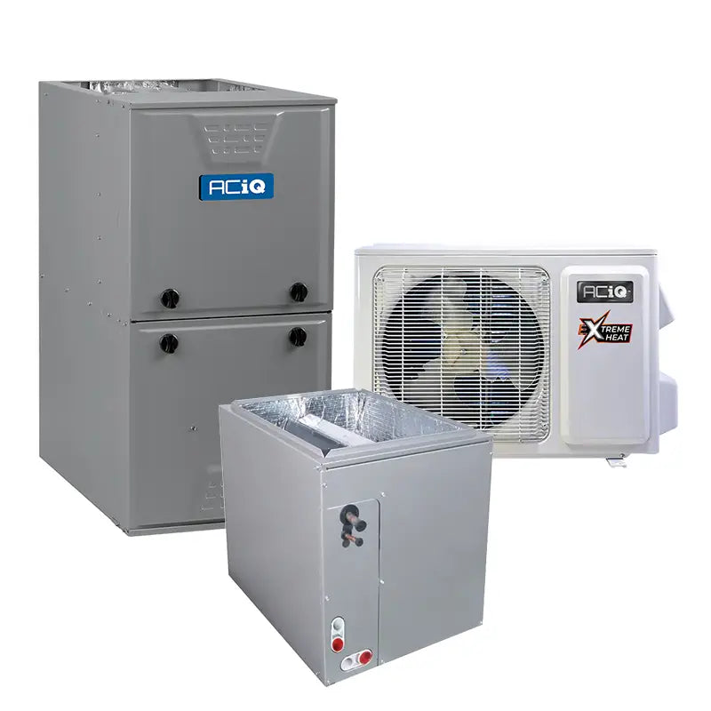 Hybrid 3 Ton 18 SEER 96% AFUE 80,000 BTU ACiQ High Efficiency Heat Pump and Furnace System | Inverter | Extreme Heat