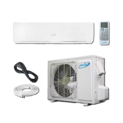 Air-Con Eclipse Series 30000 BTU 18.9 SEER Ductless Mini Split Air Conditioner 15ft Lineset & Wiring