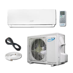 Air-Con Serene Series 12000 BTU 16 SEER Mini Split Air Conditioner 15ft Lineset & Wiring