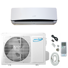 Air-Con Titanium 12000 BTU Ductless Mini Split Air Conditioner Heat Pump System 18 SEER 110-120V