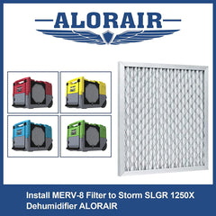 AlorAir MERV-8 Filter for Commercial Dehumidifiers Storm SLGR 1250X, LGR 1250X, LGR 1250 (Pack of 3)