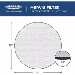 AlorAir MERV-8 Filter for Basement Dehumidifiers Sentinel HDi90-Duct Series (Pack of 4)