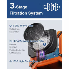 AlorAir PureAiro HEPA Max 970 Air Scrubber X002J6L0FX