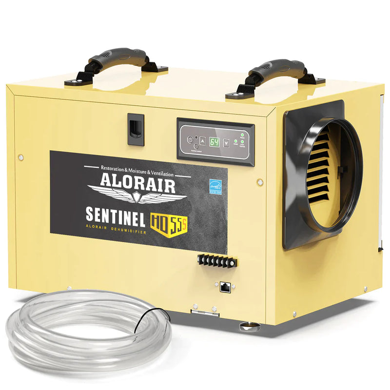 AlorAir Sentinel HD55S 120 PPD Dehumidifier in Gold for Basement, Crawl Space, Commercial Use
