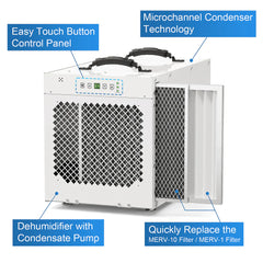 AlorAir Sentinel HDi100 100 PPD Basement and Crawlspace Dehumidifier with Condensate Pump