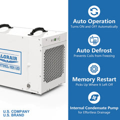 AlorAir Sentinel HDi120 LGR Dehumidifier with Pump