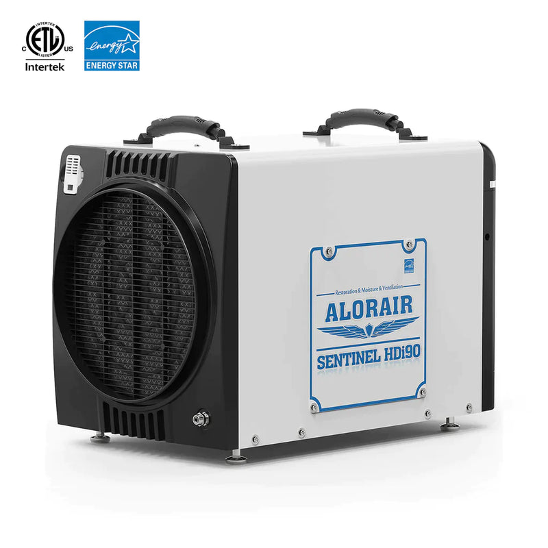 AlorAir Sentinel HDi90 Ductable Version 90 PPD Basement and Crawl Space Dehumidifier with Drain Hose and Pump