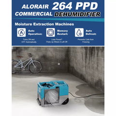 AlorAir Storm LGR 1250 125 PPD Industrial Commercial Dehumidifier with Pump