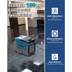 AlorAir Storm LGR 850 180 PPD Commercial Dehumidifier with Pump