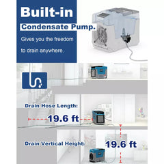 AlorAir Storm LGR 850 180 PPD Commercial Dehumidifier with Pump