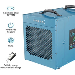 AlorAir Uni-P Dry Pro 120X Portable Commercial Dehumidifier | Moisture Removal Rate 120 Pints Per Day