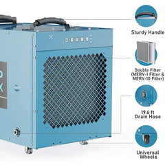 AlorAir Uni-P Dry Pro 120X Portable Commercial Dehumidifier | Moisture Removal Rate 120 Pints Per Day