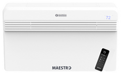 Olimpia Splendid Maestro Pro Inverter 12 Heat Pump 12,000 BTU 115V Variable Speed Through-the-Wall Air Conditioner with Heat and Remote - Includes Condensate Base Pane Heater