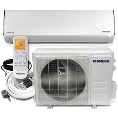 Pioneer® Diamante Pro Series 36,000 BTU 19 SEER2 Ductless Mini-Split Air Conditioner Inverter+ Heat Pump Full Set 230V with 16 Ft. Kit