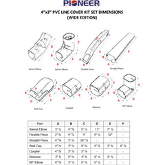 Decorative PVC Line Cover Kit for Mini Split Air Conditioners & Heat Pumps