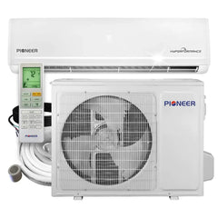 Pioneer® Hyperformance™ 18,000 BTU 20.5 SEER2 Ductless Mini Split Inverter++ Wi-Fi Enabled Air Conditioner Hyper Heat Pump Full Set 230V - WYF018GHFI25RH-WYF018GHFI25RH-10-WYF018GHFI25RH-16-WYF018GHFI25RH-25-WYF018GHFI25RH-33  Mini Split Systems Direct