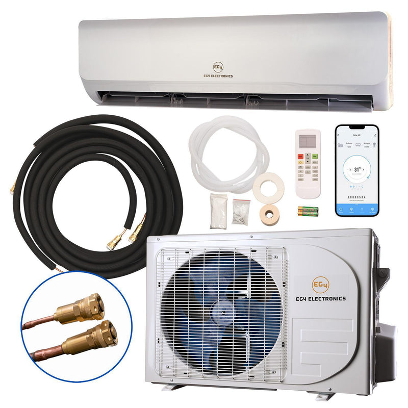 Signature Solar EG4 9K Mini-Split Air Conditioner Heat Pump | 9000 BTU | SEER2 29.5 | Energy Star Certified | Plug-N-Cool Do-It-Yourself Installation