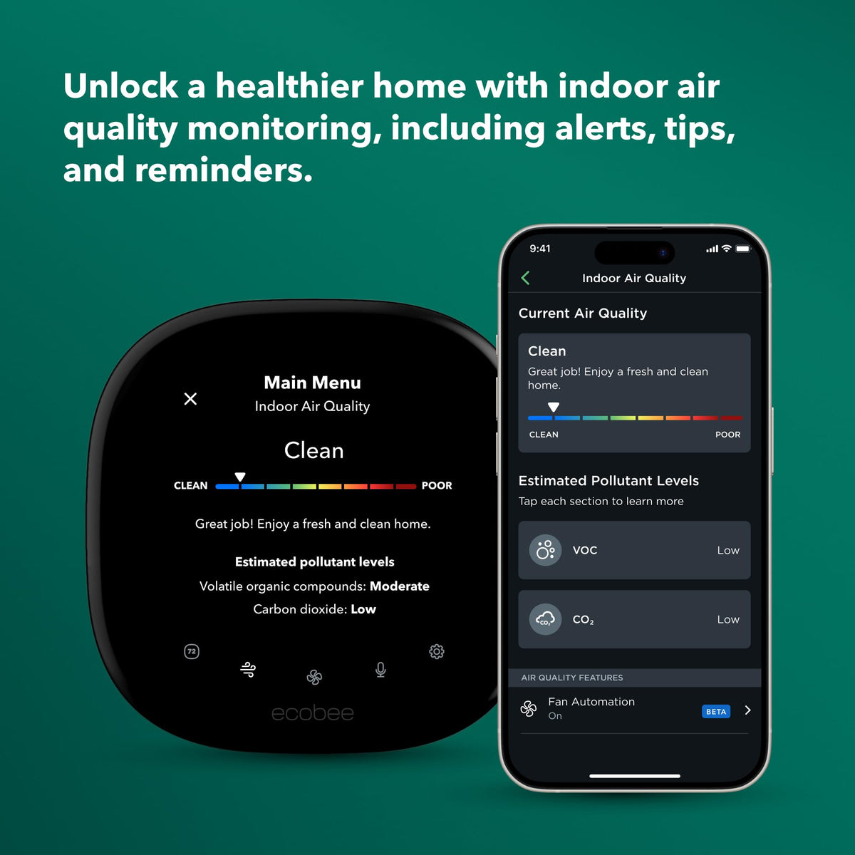 ecobee Smart Thermostat Premium with Smart Sensor and Air Quality Monitor - Programmable Wifi Thermostat - Works with Siri, Alexa, Google Assistant - EB-STATE6-01  Mini Split Systems Direct