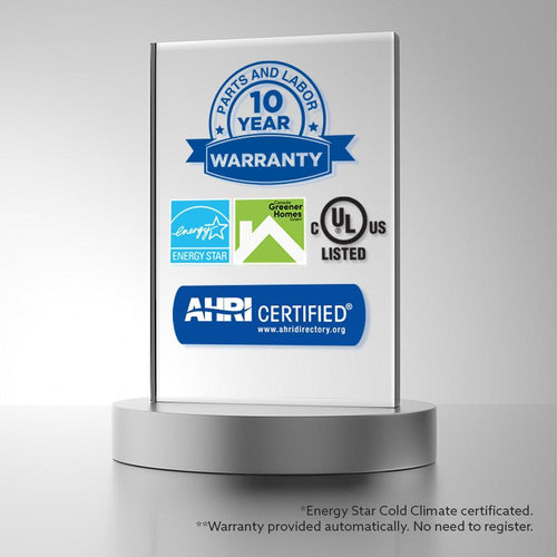 MRCOOL® Central Ducted Hyper Heat 2 Ton 17.4 SEER2 DC Inverter Heat Pump Split System with Wired Thermostat and Remote - Multiposition - CENTRAL-24-HP-230A00 - CENTRAL-24-HP-230A00-CENTRAL-24-HP-230A00 / NV15-3834-CENTRAL-24-HP-230A00 / NV25-3834-CENTRAL-24-HP-230A00 / NV35-3834-CENTRAL-24-HP-230A00 / NV50-3834  Mini Split Systems Direct