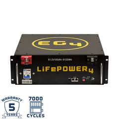 Signature Solar EG4 LifePower4 Lithium Battery | 48V 100AH | Server Rack Battery | UL1973, UL9540A