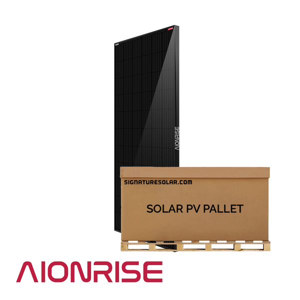 10.27kW Pallet - Aionrise 395W Mono-Crystalline PERC Solar Panel ( Black ) | AION72G1 | Full Pallet (26 Solar Panels) - 10.27kW Total