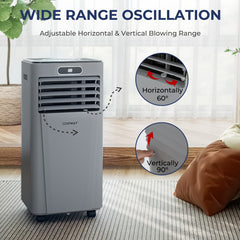 Costway 10000 BTU 4-in-1 Portable Air Conditioner with Dehumidifier and Fan Mode