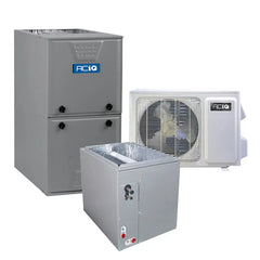 Hybrid 1.5 Ton 15.2 SEER2 80% AFUE 66,000 BTU ACIQ High Efficiency Gas Furnace and Air Conditioner System | Inverter