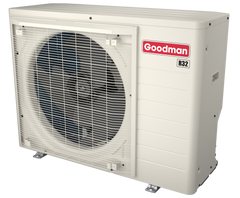 Goodman 1.5 Ton 19 SEER2 R-32 Central Heat Pump Split System with Evaporator Coil & Modular Blower | GZV6SA1810A | CAPEA3022C3 | MBVK16CP1X00 | 21" Upflow/Downflow Coil | 21" Multi-Positional Modular Blower