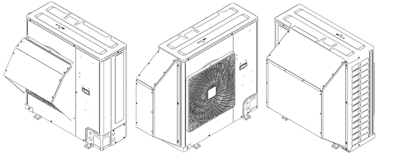 Daikin Single Fan Snow Hood/Hail Guard Kit - VRVQA-SH-SF