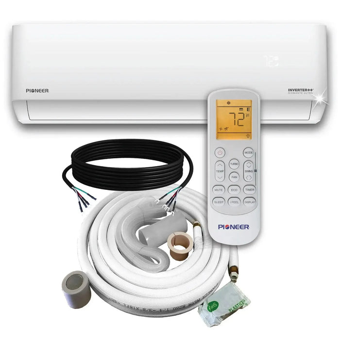 Pioneer® Multi Zone 9,000 BTU Diamante Ultra Indoor Section Ductless Mini-Split Wi-Fi Inverter++ Air Conditioner Heat Pump 230V - WT009GLFI22HLD-WT009GLFI22HLD-10-WT009GLFI22HLD-16-WT009GLFI22HLD-25-WT009GLFI22HLD-33  Mini Split Systems Direct