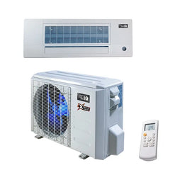 12,000 BTU 25 SEER ACiQ Platinum Single Zone Slim Ceiling Cassette Mini Split System w/ Extreme Heat