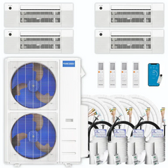 Build Your Own MRCOOL® DIY 5th Gen Multi-Zone 4-Zone 55,000 BTU 22 SEER2 Ceiling Cassette Ductless Mini-Split Air Conditioner and Heat Pump