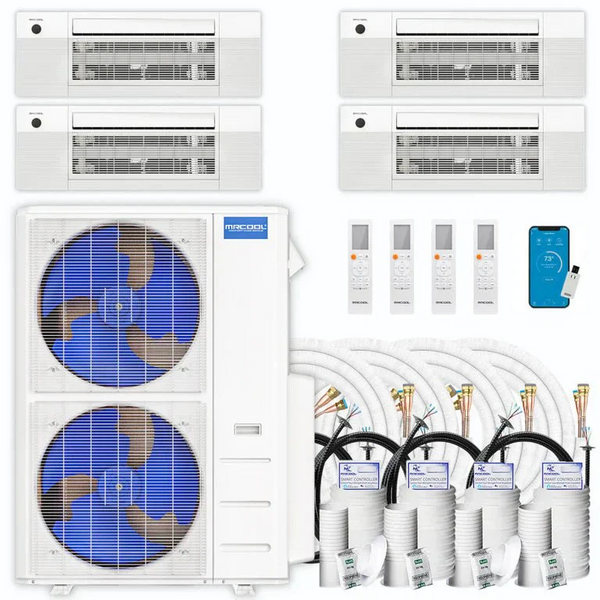 Build Your Own MRCOOL® DIY 5th Gen Multi-Zone 4-Zone 55,000 BTU 22 SEER2 Ceiling Cassette Ductless Mini-Split Air Conditioner and Heat Pump