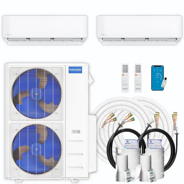 MRCOOL® DIY 5th Gen Multi-Zone 2-Zone 48,000 BTU 21.8 SEER2 (24K + 24K) Ductless Mini-Split Air Conditioner and Heat Pump