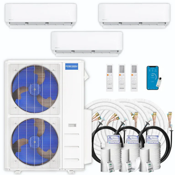 MRCOOL DIY 5th Gen Multi-Zone 55,000 BTU 22 SEER2 (6k + 6k + 36k) Ductless Mini-Split Air Conditioner and Heat Pump