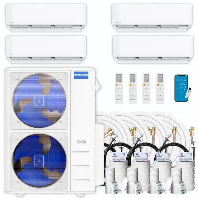 MRCOOL® DIY 5th Gen Multi-Zone 4-Zone 48,000 BTU 21.8 SEER2 (9K + 9K + 12K + 24K) Ductless Mini-Split Air Conditioner and Heat Pump