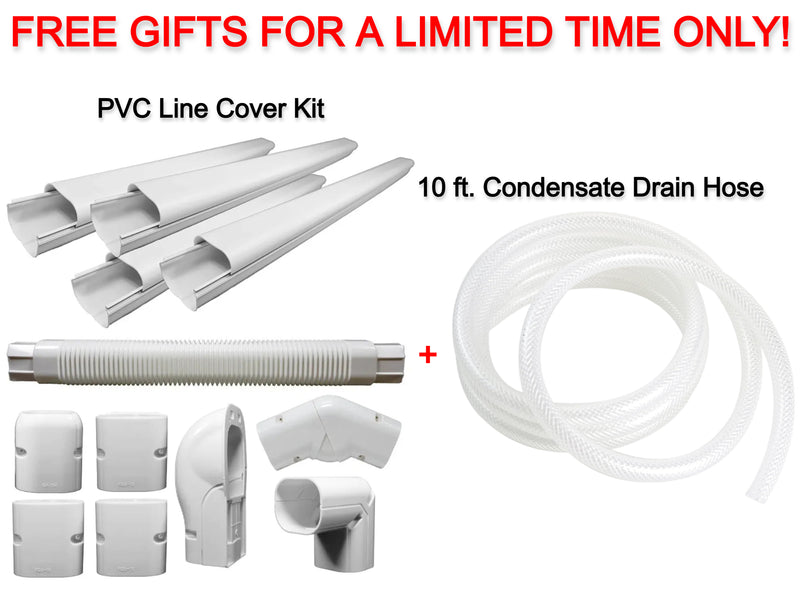 Free Pioneer® Decorative PVC Line Cover Kit + 10 ft. Condensate Drain Hose ($94.99 Value)