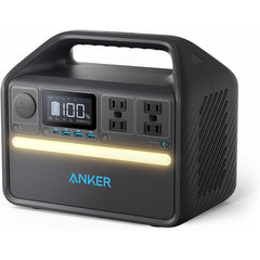 Anker 536 Portable Power Station, 508Wh Solar Generator (Solar Panel Optional) with LiFePO4 Battery Pack, 500W 9-Port Powerhouse, 4 AC Outlets, 60W USB-C PD Output, LED Light for Outdoor Camping, RV - B0B1H8392Z  Mini Split Systems Direct