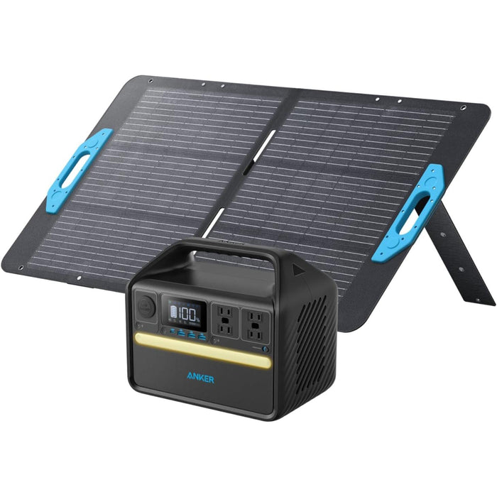 Anker 536 Portable Power Station, 508Wh Solar Generator (Solar Panel Optional) with LiFePO4 Battery Pack, 500W 9-Port Powerhouse, 4 AC Outlets, 60W USB-C PD Output, LED Light for Outdoor Camping, RV - B0B1H8392Z  Mini Split Systems Direct