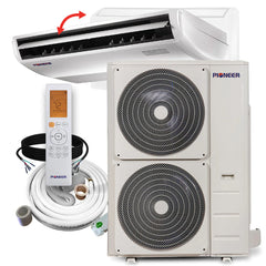 Pioneer® 48,000 BTU 18.9 SEER2 Floor/Ceiling Mini-Split Inverter+ Air Conditioner Heat Pump System Full Set 230V