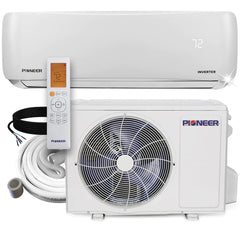 Pioneer® 12,000 BTU 20.8 SEER2 Ductless Mini-Split Inverter+ Air Conditioner Heat Pump System Full Set 115V