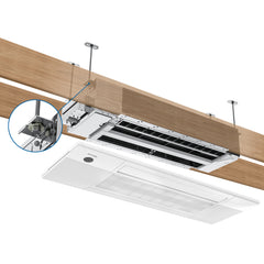 MRCOOL DIY Mini Split 18,000 BTU Single Zone Ceiling Cassette Ductless Air Conditioner and Heat Pump with 25 ft. Install Kit - DIY-18-HP-CASS-230C25