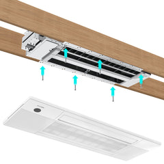 MRCOOL® DIY Mini Split 48,000 BTU 20.5 SEER 5 Zone Ceiling Cassette Ductless Air Conditioner and Heat Pump - 9K + 9K + 9K + 9K + 12K