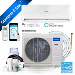 MRCOOL® Olympus E Star 24,000 BTU 22 SEER2 Single Zone Ductless Mini-Split Heat Pump System with 25 Ft Line Set