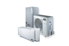 27,000 BTU 22 SEER ACiQ Extreme Heat Mini Split System w/ 18k Central Ducted Air Handlers and 9k Wall Mount