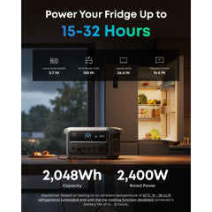Anker SOLIX C2000 Gen 2 Portable Power Station, 2,400W (Peak 4,000W) Solar Generator, Full Charge in 58 Min, 2048wh LiFePO4 Battery for Home Backup, Power Outages, and Camping (Optional Solar Panel) - B0FVFN52DT-B0FVFKMMG6-B0FVFGL38H-B0FVFK7MHC-B0FVFK7Z29  Mini Split Systems Direct